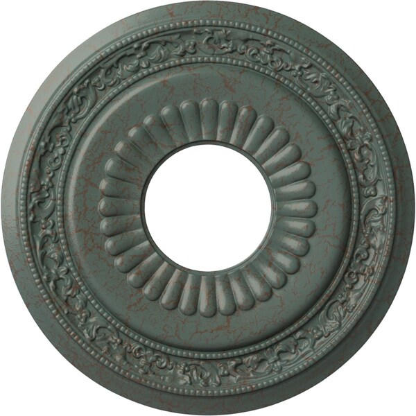 Ekena Millwork Lauren Medallion (Canopies up to 6 1/4"), 20 5/8"OD x 6 1/4"ID x 1 3/8"P, Cloud Burst Crackle CM20LNCBC - main